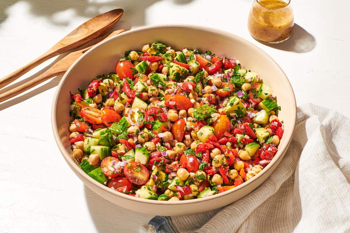 Versatile Mediterranean Chickpea Salad: Perfect for Any Meal